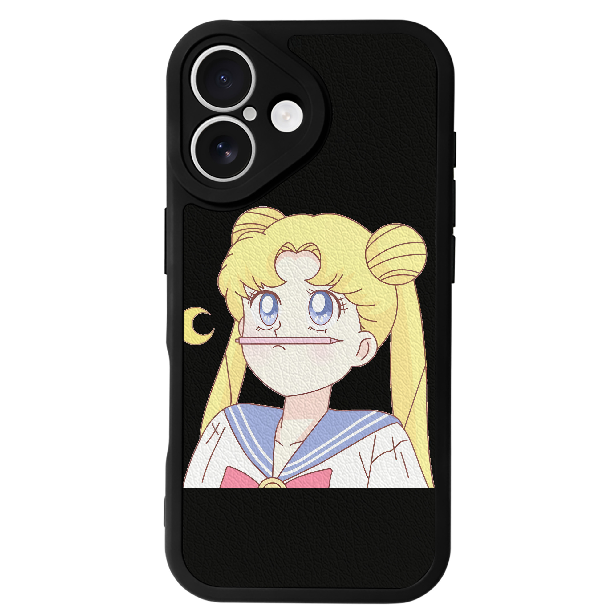 （画像用） 美少女戦士セーラームーン 愛野 美奈子 あいの みなこ Sailor Moon Aino Minako 【iPhone 16シリーズ対応】シリコンスマホケース（レザー調） 材質：シリコン